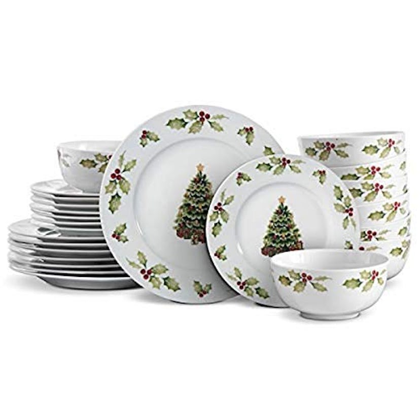 Christmas Day Dinnerware Set, For 8