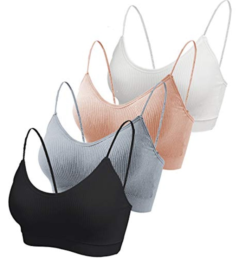 Kcddumk Cami Bras, 4-Pack