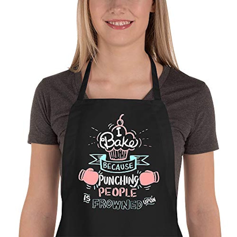 Saukore Funny Baking Aprons for Women
