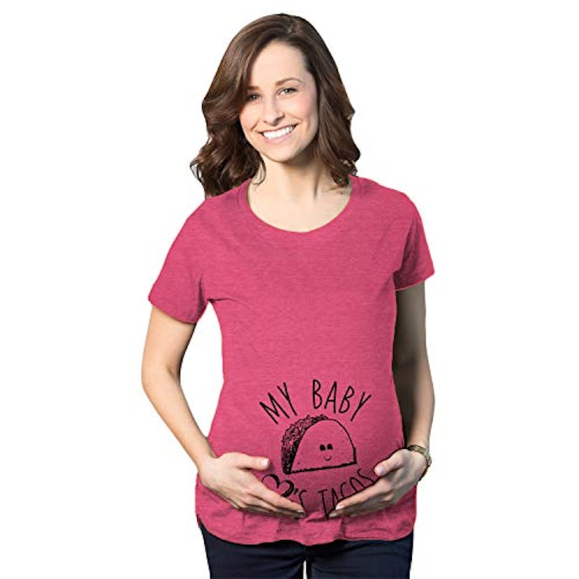 My Baby Loves Tacos Pregnancy Announcement Shirt 