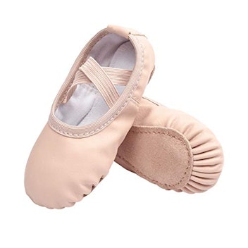 STELLE Girls Ballet Dance Shoes Slippers For Kids And Toddlers