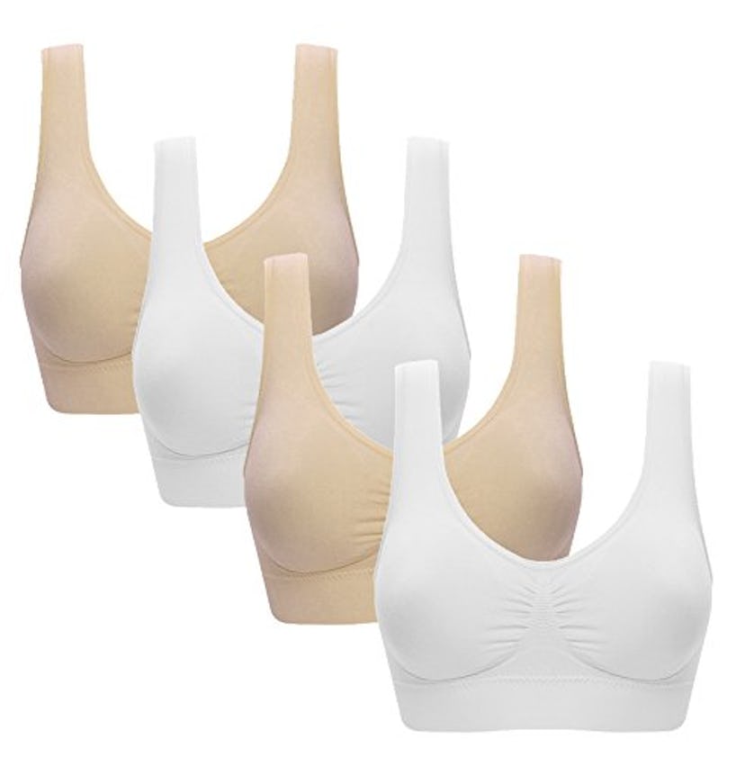 Vermilion Bird Seamless Sports Bra, 4-Pack