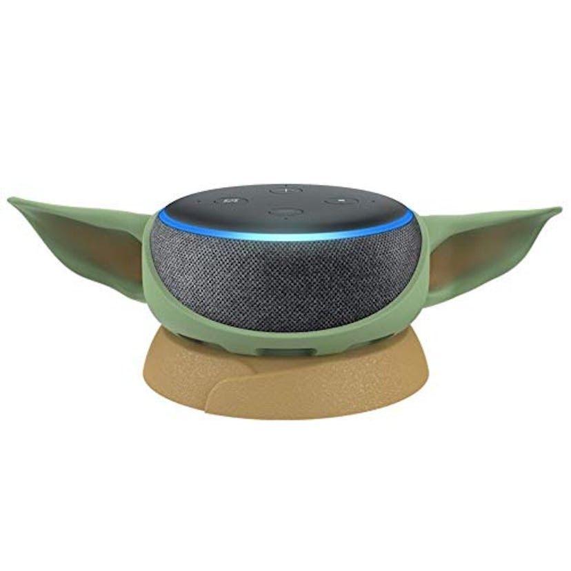 Echo Dot (3rd Gen) Charcoal with Mandalorian The Child Stand