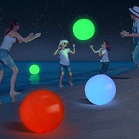 Large Floating and Inflatable LED Glow in The Dark Beach Balls