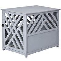 PawHut Furniture Style Wood Dog Crate End Table