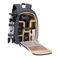 Waterproof Camera Bag With Laptop Compartment and Tripod Holder 