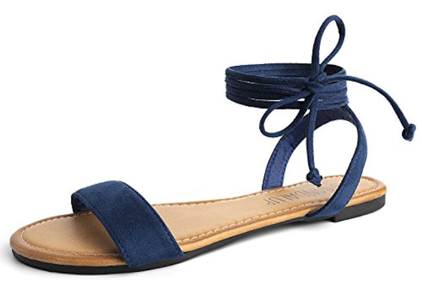 Sandal Up Lace-Up Flats