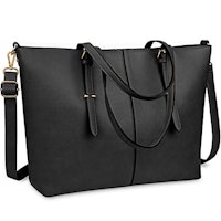 Newhey Store Lightweight Leather Briefcase and Travel Purse for Women  