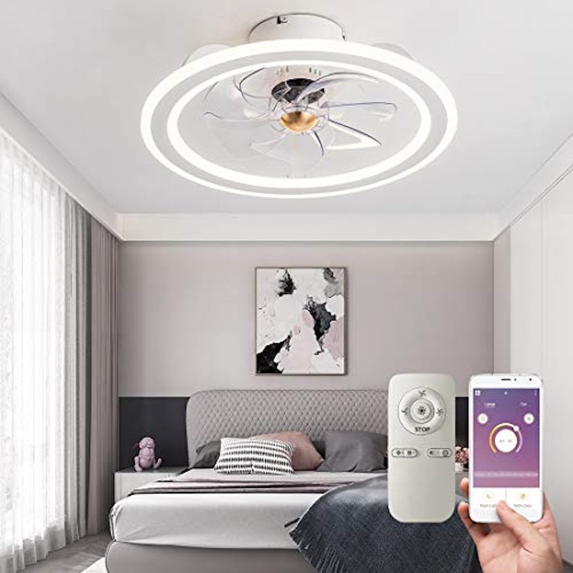 EKIZNSN Flush Mount Ceiling Fan