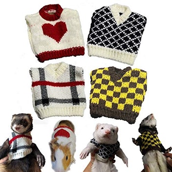 Haichen Tec 4 Piece Knitted Hamster Sweaters