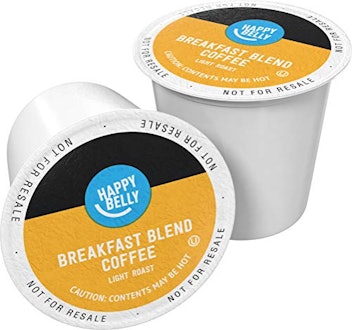 100 Ct. Happy Belly Light Roast Coffee Pods, Breakfast Blend, Compatible with Keurig 2.0 K-Cup Brewe...