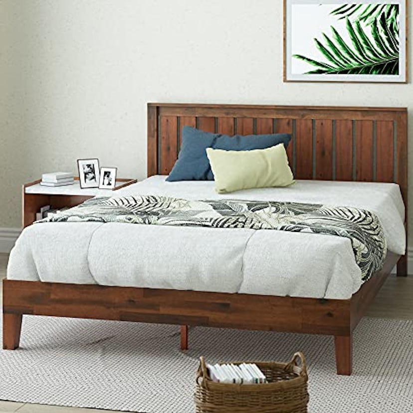 Zinus Deluxe Wood Platform Bed with Headboard