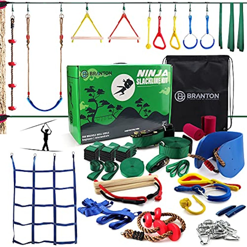 B Branton Ninja Warrior Obstacle Course for Kids