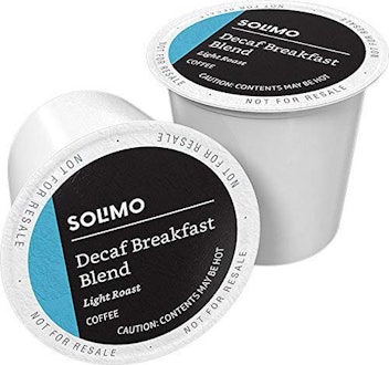 100 Ct. Solimo Decaf Light Roast Coffee Pods