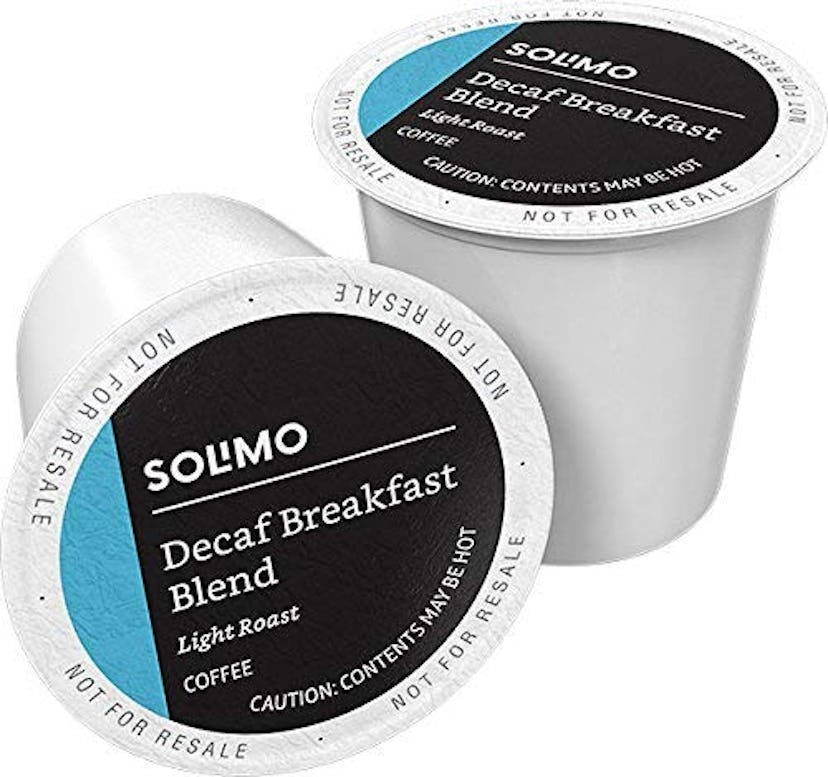 100 Ct. Solimo Decaf Light Roast Coffee Pods