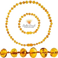 Baltic Amber Necklace and Bracelet Gift ...