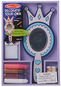 Melissa & Doug Decorate-Your-Own Wooden Princess Mirror