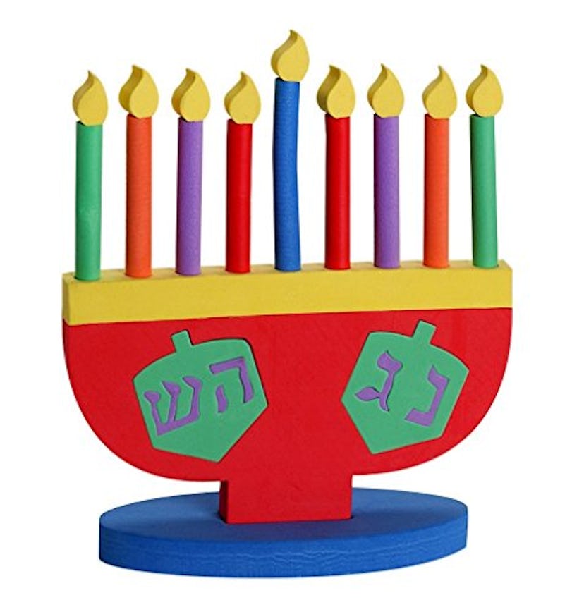 The Dreidel Company Hanukkah Foam Toy Menorah 