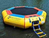 Island Hopper Bounce N Splash Padded Water Bouncer