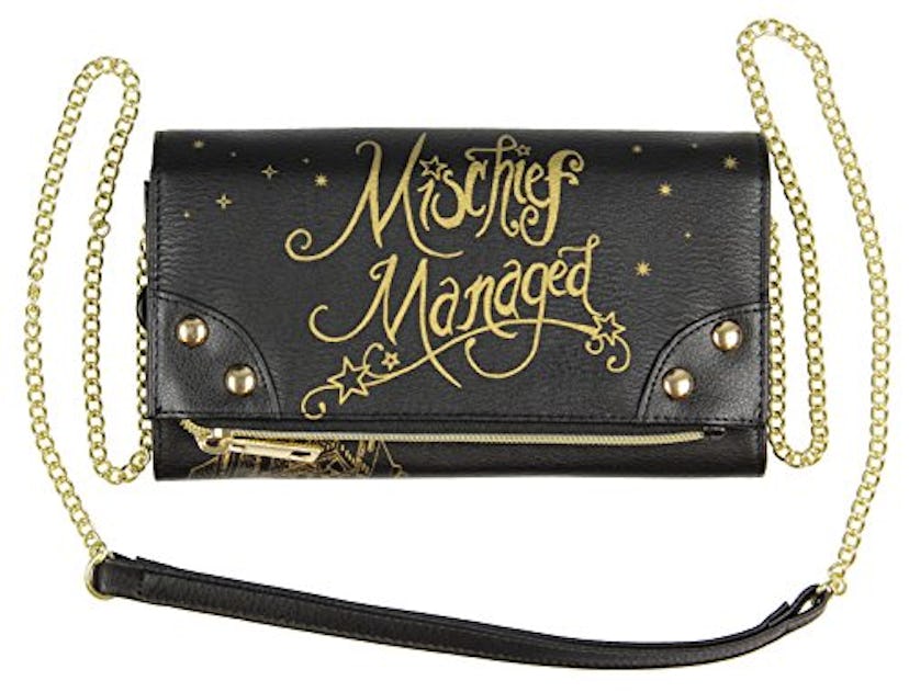 Harry Potter Mischief Managed Foldover With Chain Strap Wallet