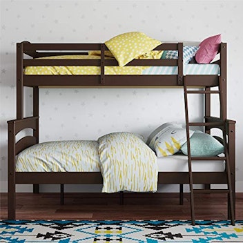 Dorel Living Brady Wood Bunk Beds for Kids- Twin Over Full