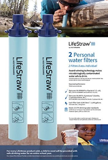 LifeStraw Personal Water Filter for Hiking