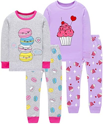 shelry Girls Pajamas (2 Pairs)