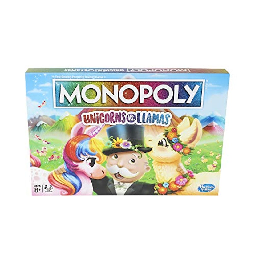 Monopoly Unicorns Vs. Llamas Board Game