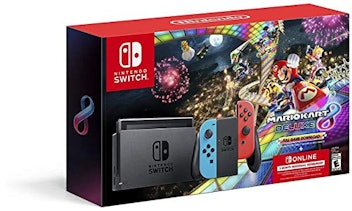 Nintendo Switch Handheld Game Console Bundle With Mario Kart 8 Deluxe Game