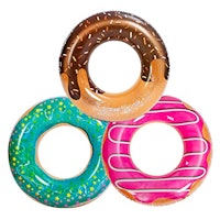 JOYIN Donut Pool Float with Glitters 32.5” (3 Pack)