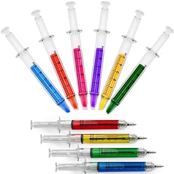 BestGrew Syringe Pen & Highlighter Set