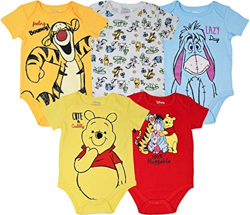 Disney 5 Pack Short Sleeve Bodysuit