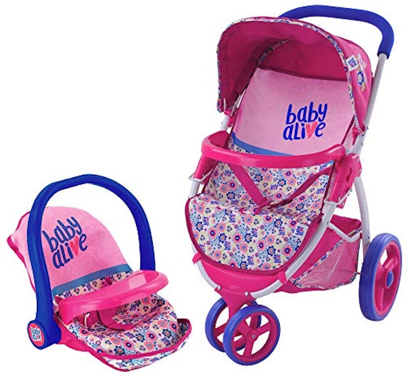 fash n kolor Foldable Pram for Baby Doll