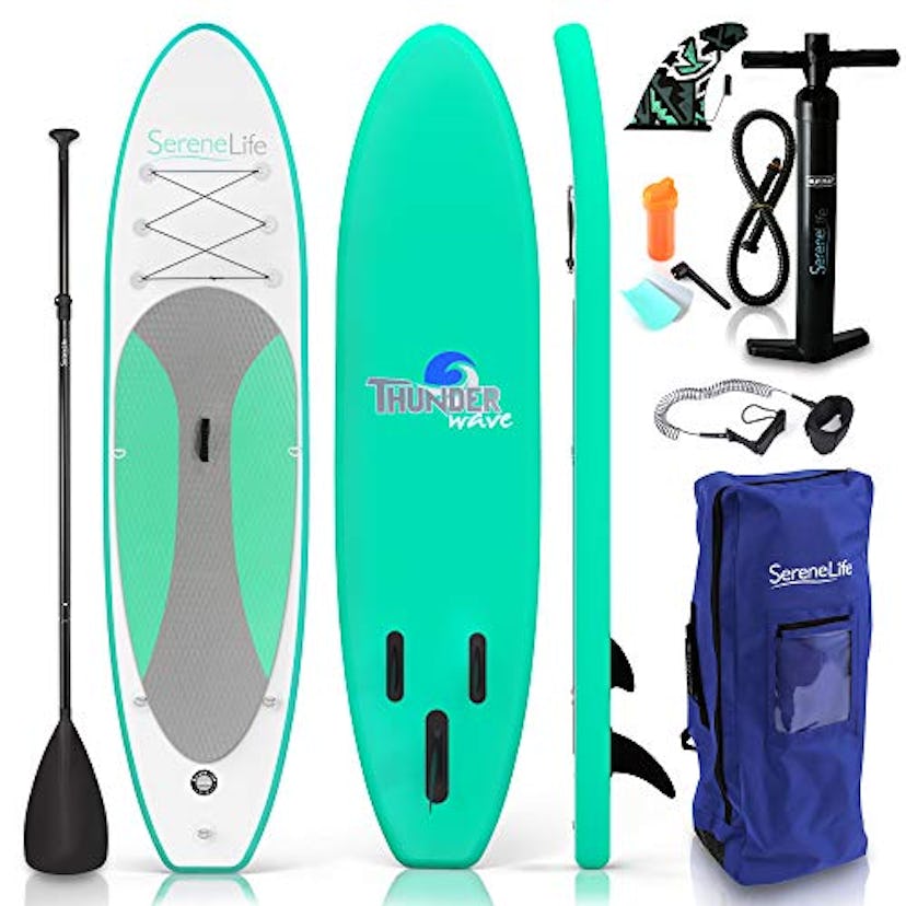 SereneLife Inflatable Stand Up Paddle Board