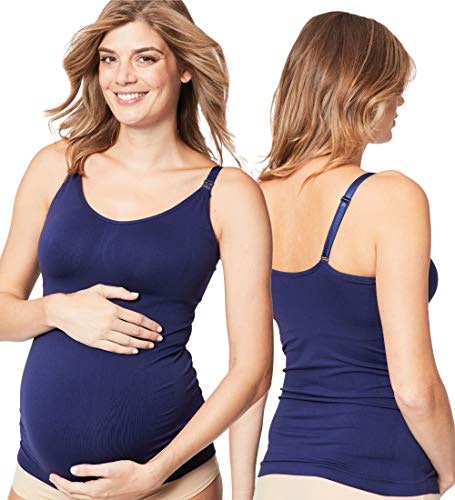Bravado BASICS Slimming Maternity and Nursing Cami - Small, White