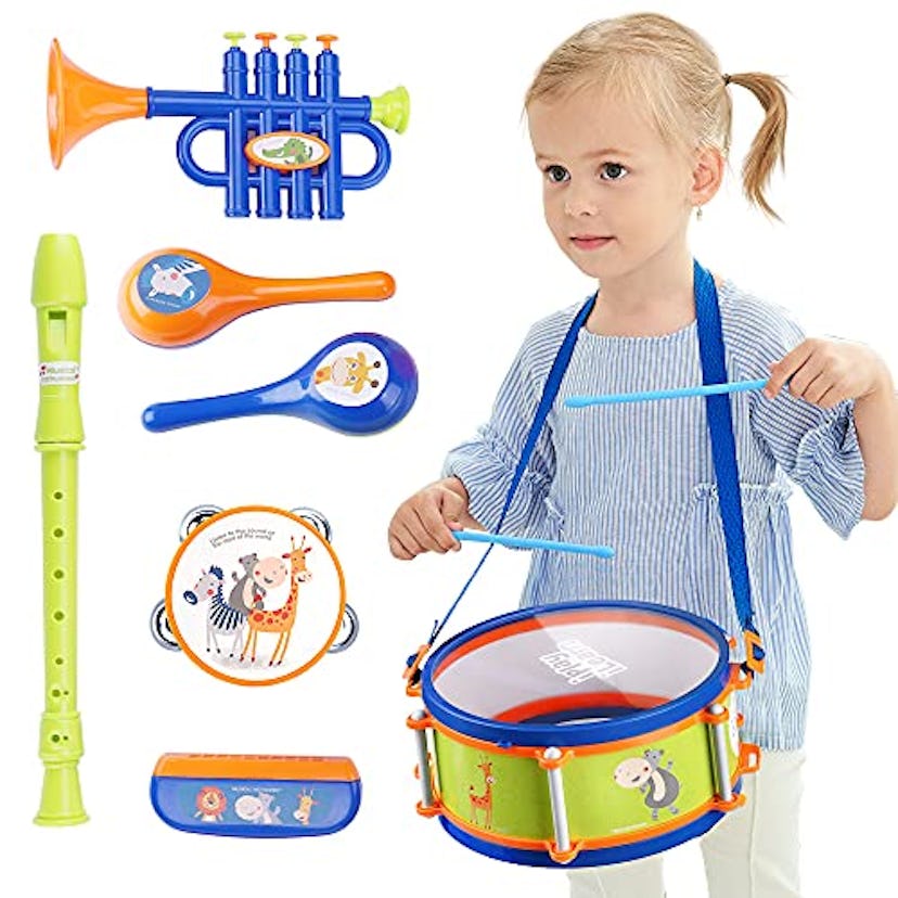 iPlay, iLearn Toddler Musical Instrument Drum Set