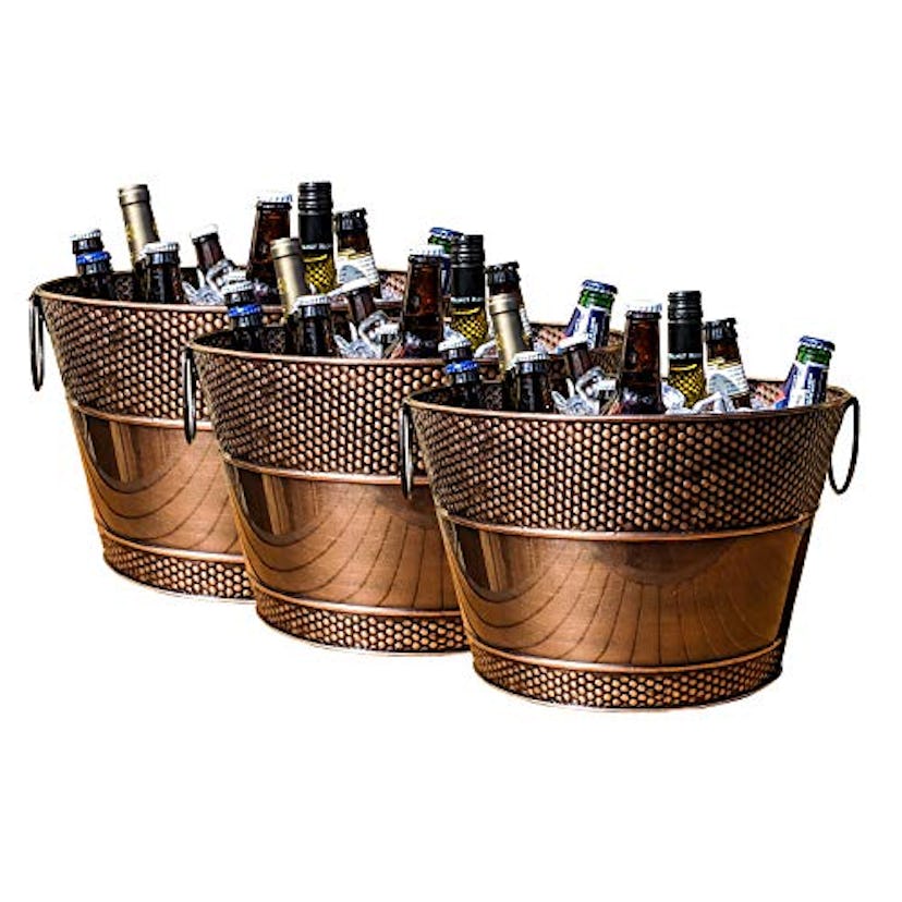 BREKX Old Tavern Copper-Finish Beverage Bucket 