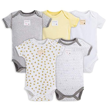 Burt's Bees Baby Unisex Baby Bodysuits (5-pack)