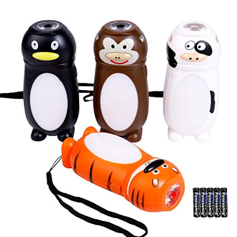 KunHe Mini LED Kids Flashlights (Set of 4) 