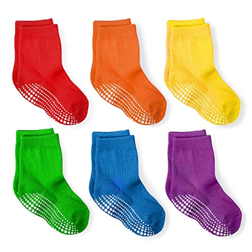 LA Active Athletic Crew Grip Socks