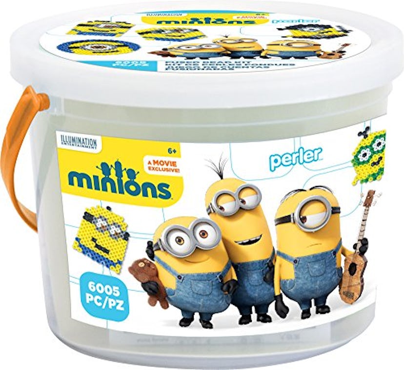 Perler Bead Minions Activity Bucket