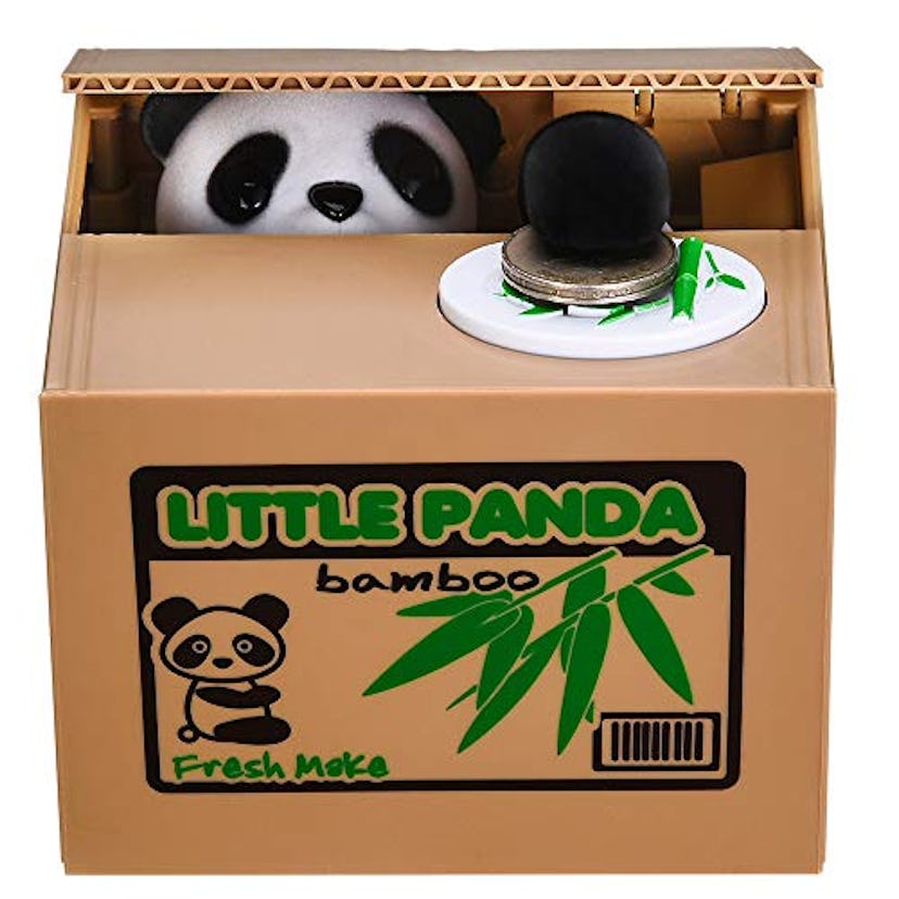 Panda Stealing Money Bank