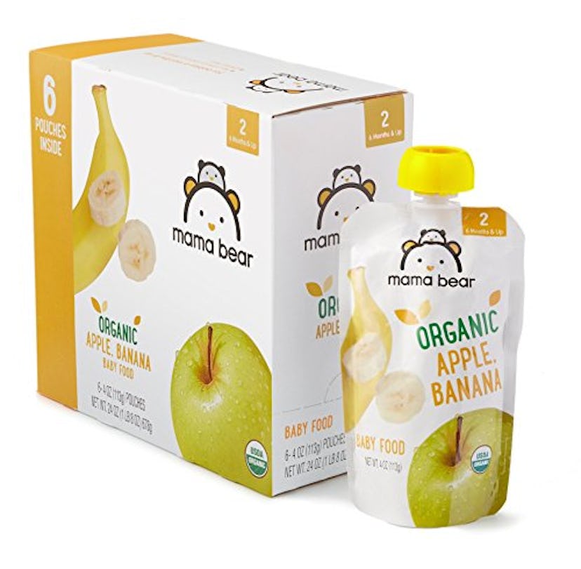 Mama Bear Organic Baby Food (Apple and Banana) Pack of 12