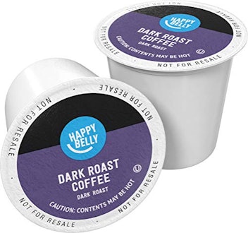 100 Ct. Happy Belly Dark Roast Coffee Pods, Compatible with Keurig