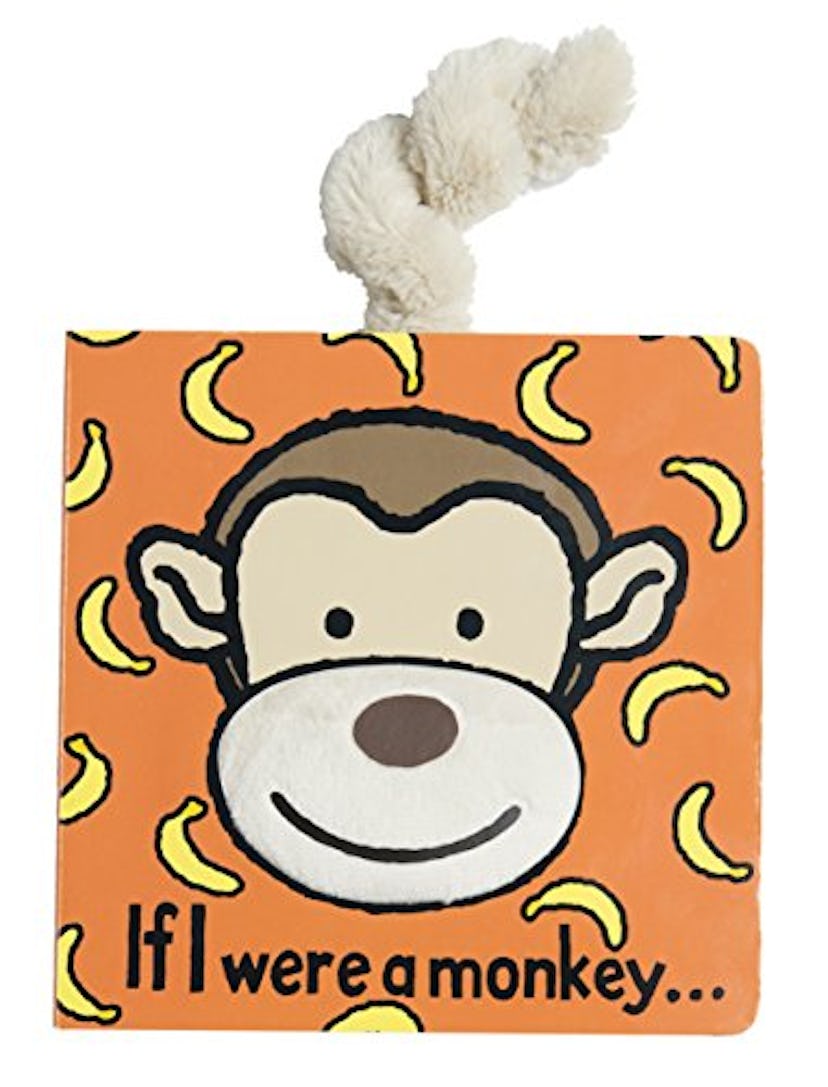 Jellycat If I Were A Monkey Touch and Feel Board Book