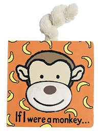 Jellycat If I Were A Monkey Touch and Feel Board Book