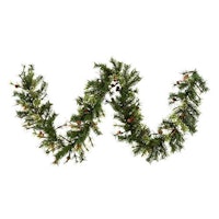 Vickerman Mixed Country Pine Garland with 200 Tips, 9-Feet by 12-Inch