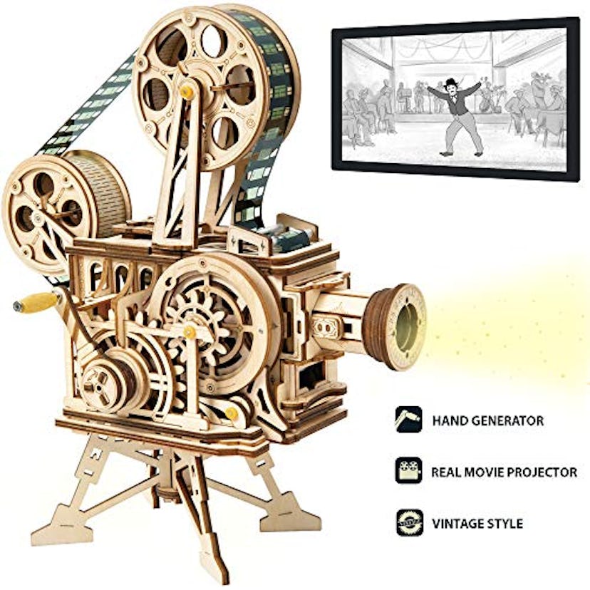 Wooden Vintage Movie Projector 3D Puzzle