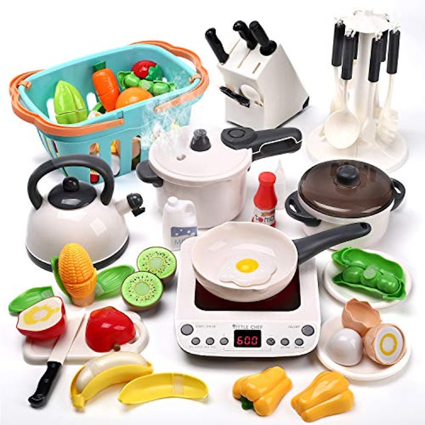Cute Stone 40PCS Kitchen Play Toy with Cookware Playset