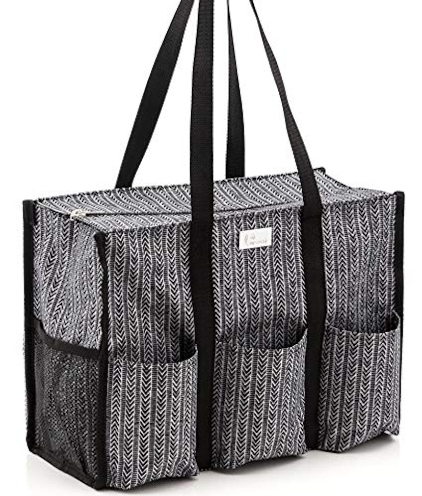 Utility Tote Bag With Exterior and Interior Pockets